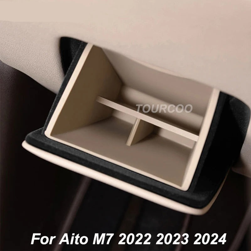 Silicone Storage Box – Under-Seat Organizer for Aito M7 (2022-2024) - Delicate Leather