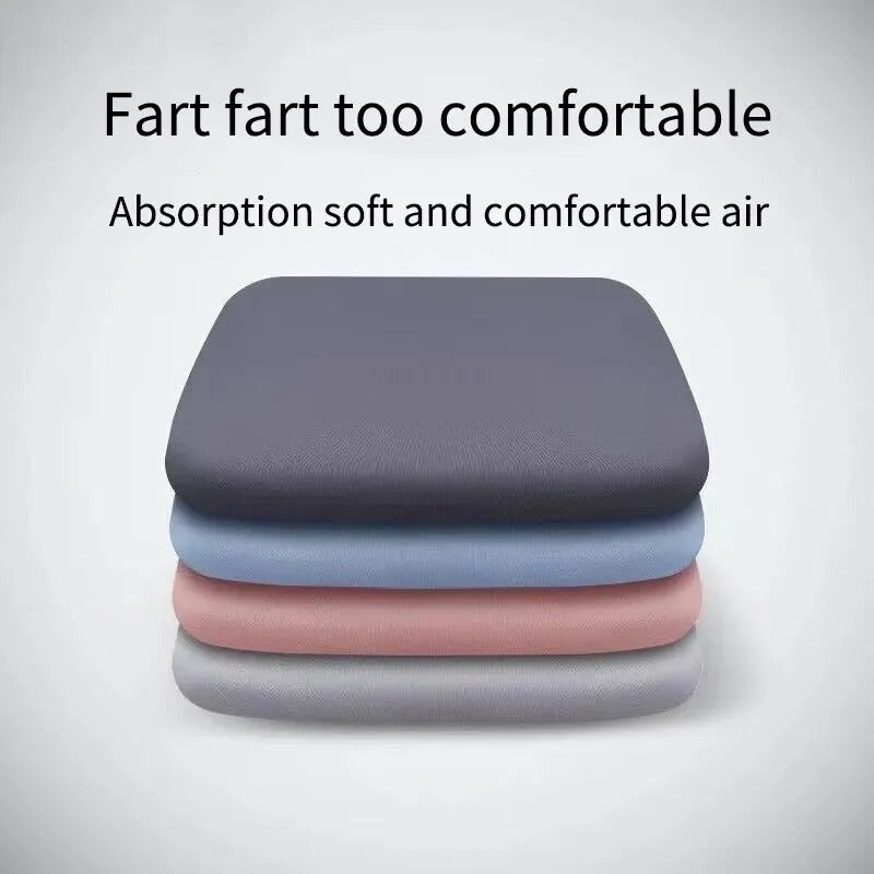 Ergonomic Memory Foam Seat Cushion – Hemorrhoid Relief and Prolonged Sitting Support for Office and Students - Delicate Leather