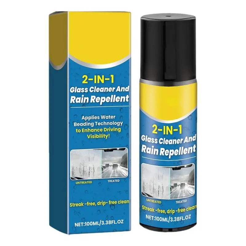 Anti-Fog Windshield Spray – Long-Lasting Glass Cleaner & Oil Film Remover - Delicate Leather