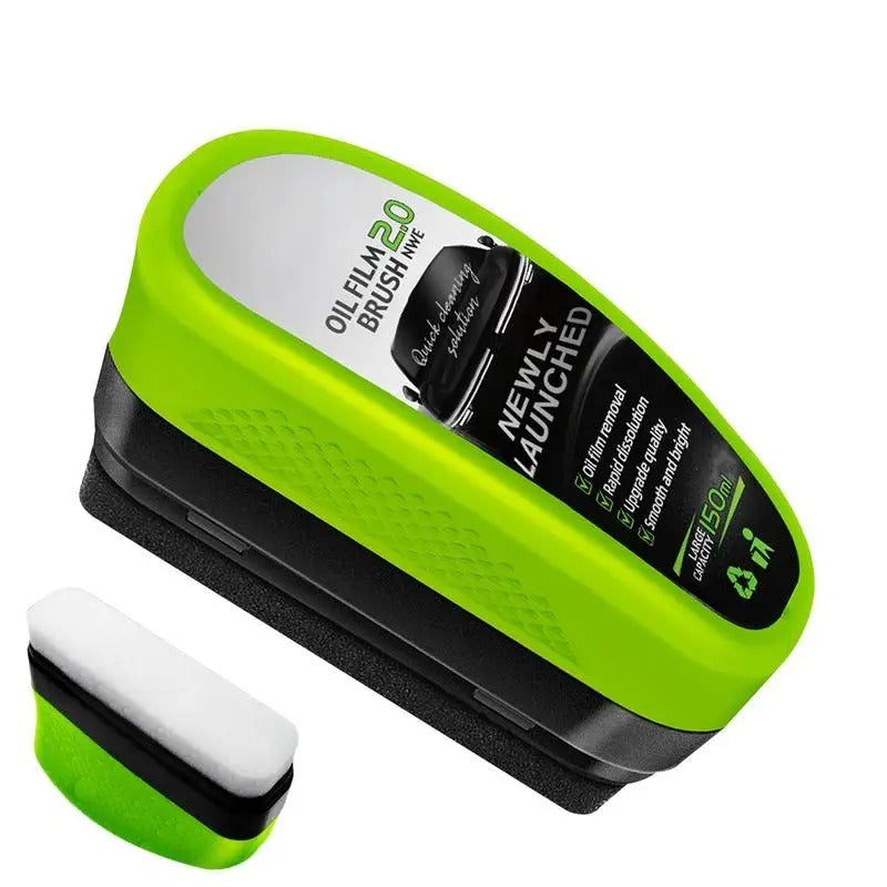 Automotive Oil Film Cleaning Brush – 150ml Glass Cleaner for Windshields & Home Use - Delicate Leather