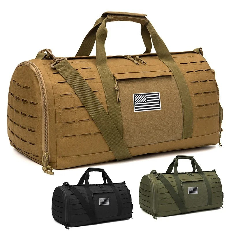 40L Tactical Gym and Travel Duffle Bag for Men – Fitness, Outdoor, and Weekender Use - Delicate Leather