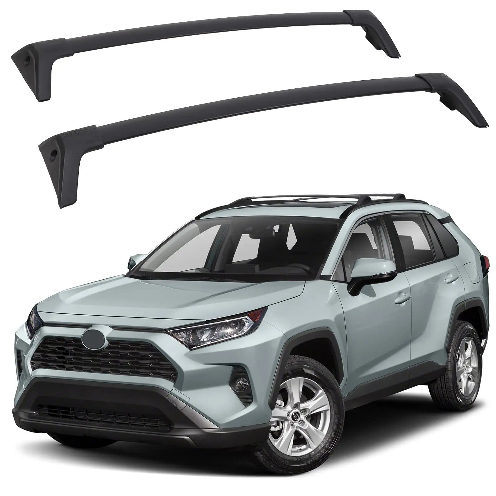 Roof Rack Cross Bars for Toyota RAV4 (2019-2024) - Aluminum Luggage Carrier for Kayaks, Bikes, Canoes, and More