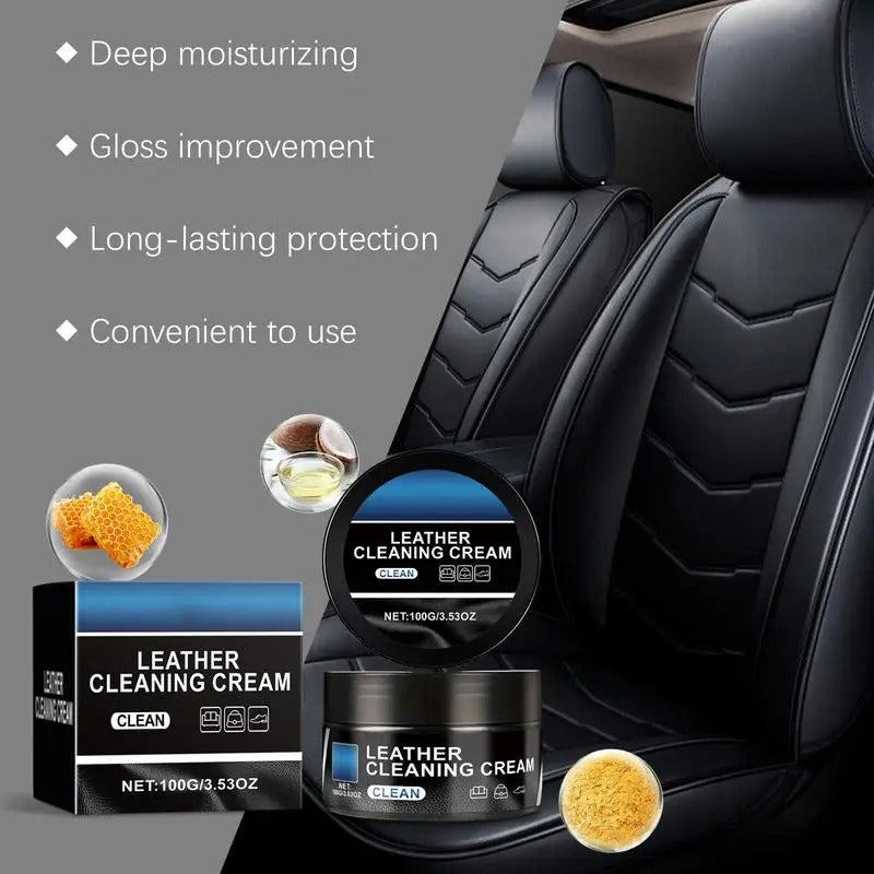 Leather Maintenance Cream – Multifunctional Cleaner & Protector for Cars and Home
