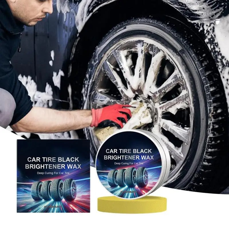 Car Tire Polishing Paste – Deep Cleaning & Enhanced Shine with Tire Protection - Delicate Leather