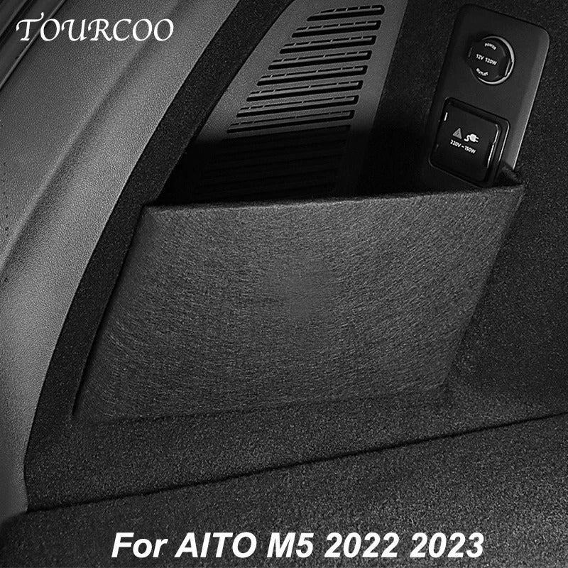 Rear Spare Compartment Partition – Trunk Storage Box for M5 2024-2025 - Delicate Leather