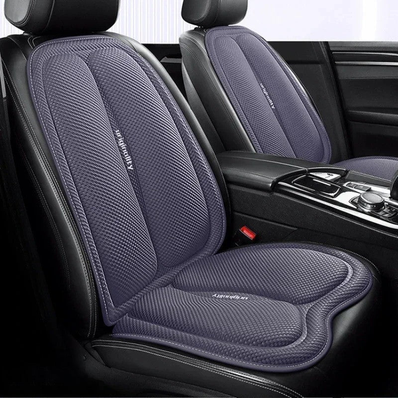 Universal Non-Slip Car Seat Cushion – Convex Cooling Design for Heat Dissipation | Summer Sweatproof Chair Pad - Delicate Leather