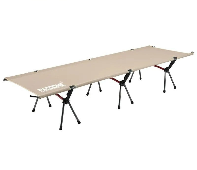 Folding Camping Cot – Portable Outdoor Bed for Comfortable Sleeping - Delicate Leather