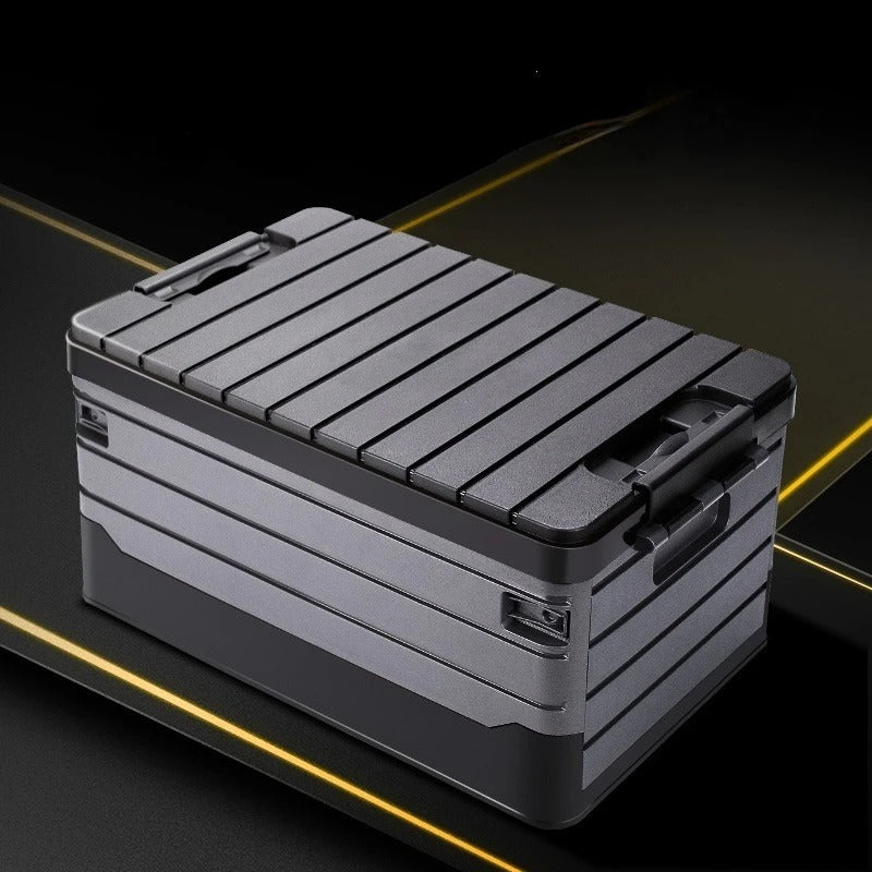 35L Foldable Car Trunk Storage Box – Portable Organizer for Vehicle Essentials - Delicate Leather