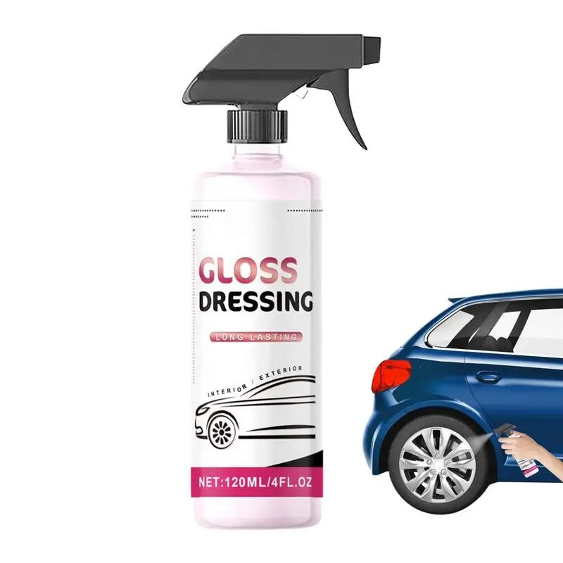 Car Interior Cleaning Spray – 4oz Ceramic Coating for Trim and Tire Restoration - Delicate Leather