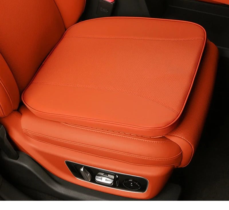 Memory Foam Height-Increasing Car Seat Cushion – All-Season Universal Accessory - Delicate Leather