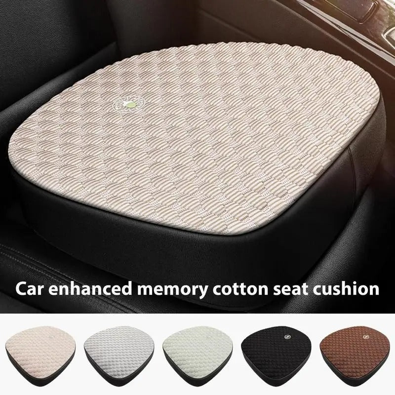 Ultra-Thick Memory Foam Car Seat Cushion – Heightened Support for Short Drivers
