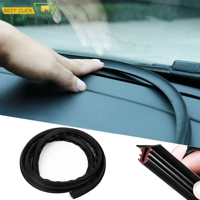 Universal Car Dashboard Sealing Strip - Dustproof, Soundproof Styling Sticker for Interior Seal - Delicate Leather