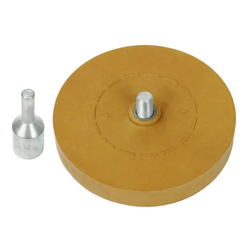 Car Decal Remover Eraser Wheel – Durable Adhesive Remover for Paint, Glass, & Metal - Delicate Leather