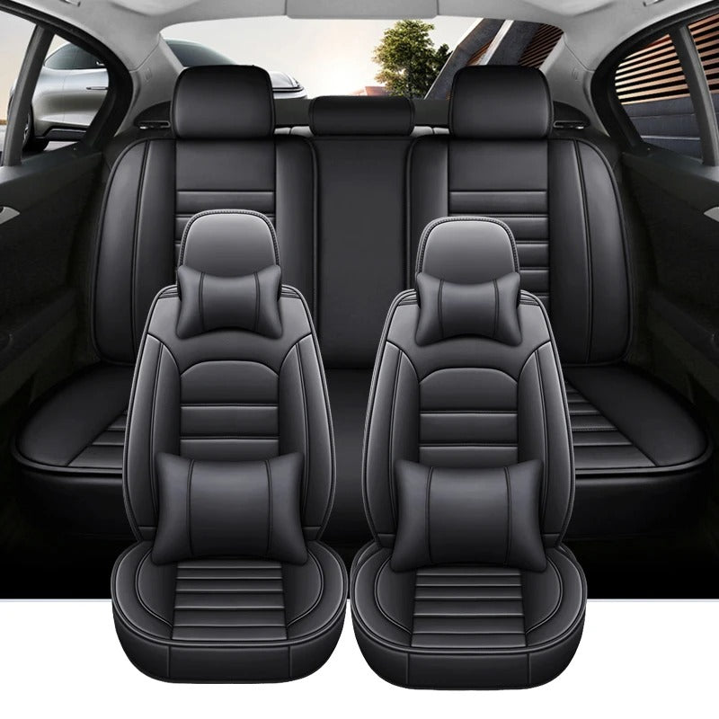 Full Set Leather Car Seat Covers - Universal Fit for Car - Delicate Leather