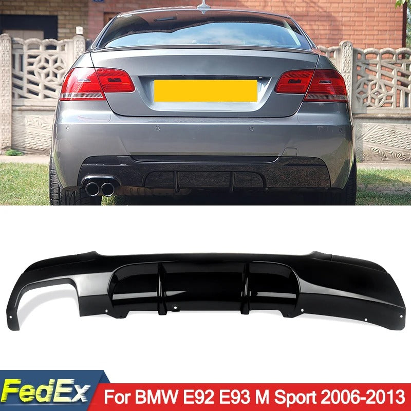 Gloss Black M Performance Rear Bumper Diffuser for BMW 3 Series E92/E93 (2006-2014)