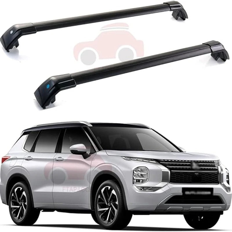 2PCS Lockable Crossbars for Mitsubishi Outlander (2022-2024) - Roof Rack Luggage Carrier