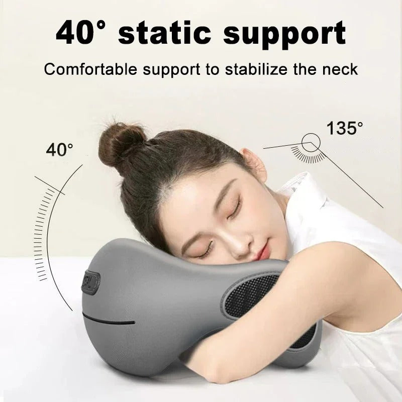 Multifunctional U-Shaped Memory Foam Neck Pillow – Slow Rebound Travel Pillow for Sleeping and Cervical Health - Delicate Leather