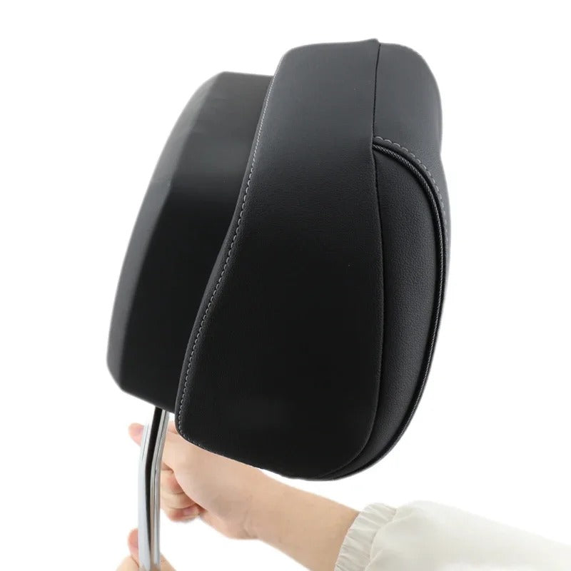 Adjustable Headrest for Audi and Volkswagen Models – Genuine Leather with Four Regulation Options - Delicate Leather