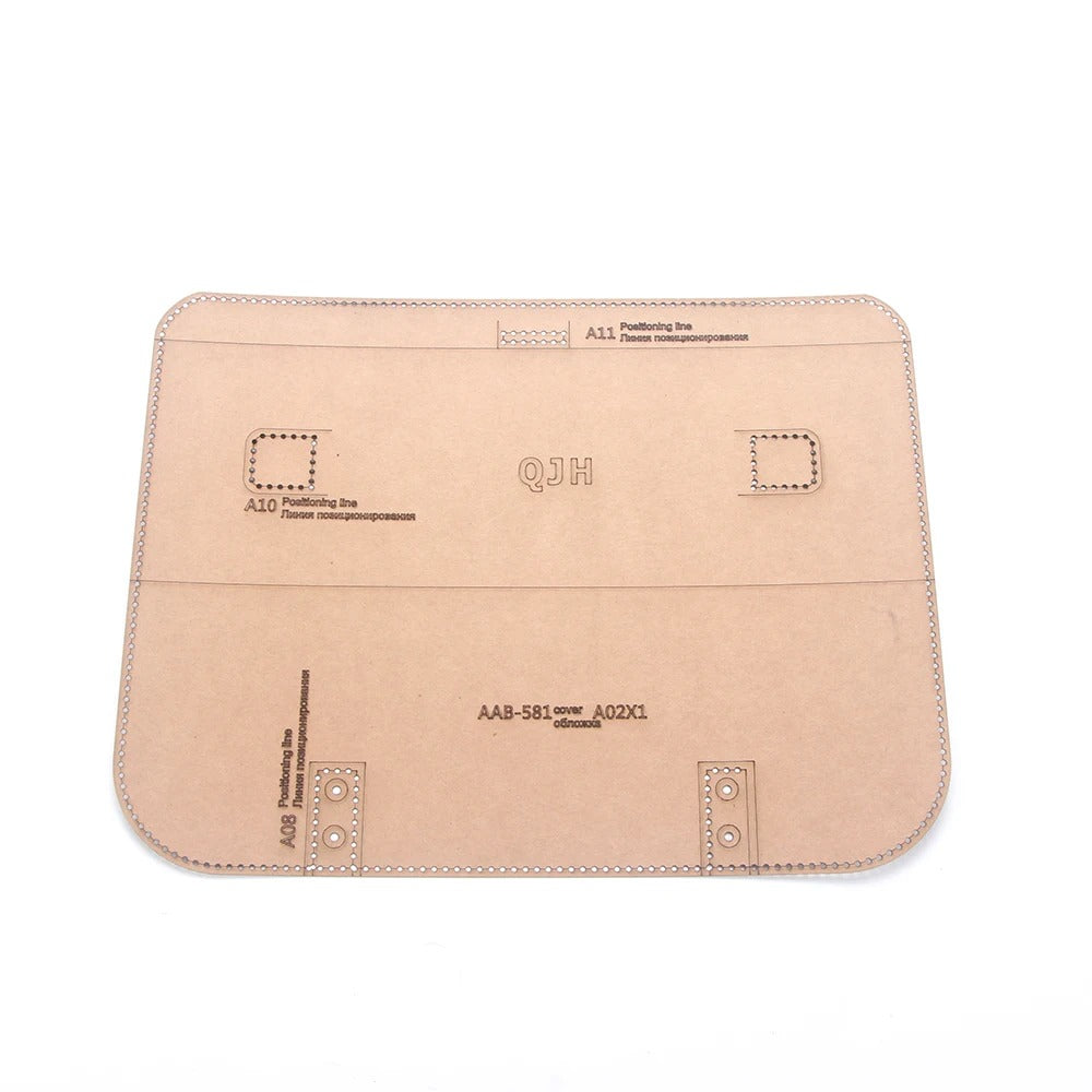 DIY Acrylic & Kraft Paper Pattern for Backpack & Messenger Bag – Handmade Leather Craft Template - Delicate Leather