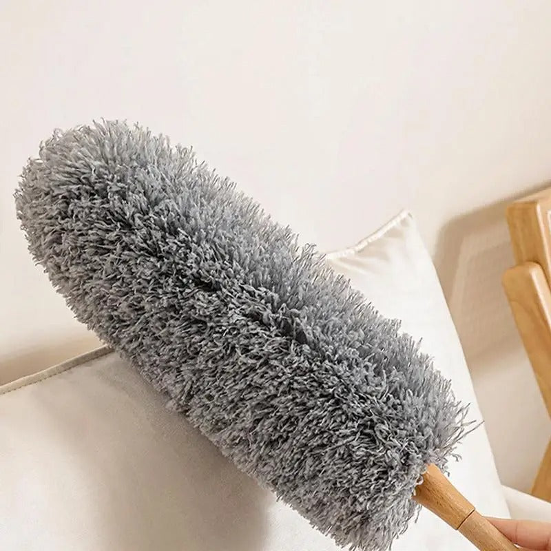Long Handle Fiber Duster – Bendable Car Dust Cleaner & Washable Household Cleaning Tool - Delicate Leather