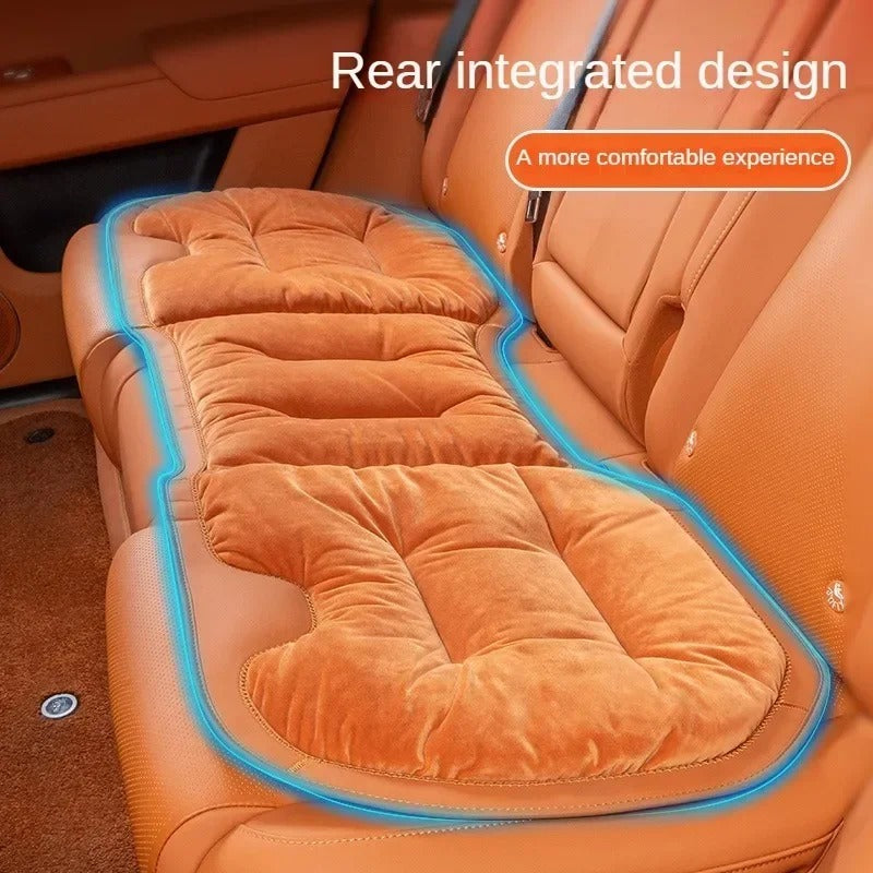 Flannel Universal Car Seat Covers – Stylish, Warm, and Comfortable Full Set for Autumn and Winter - Delicate Leather