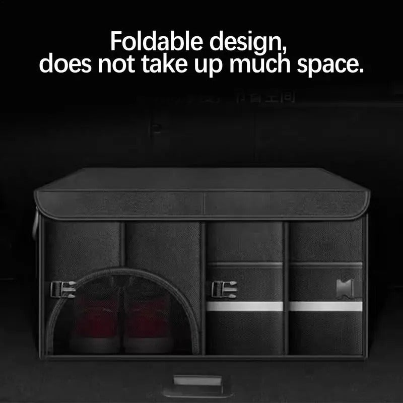 Foldable Car Trunk Storage Bag – Large-Capacity Auto Organizer (36L / 72L / 110L) - Delicate Leather