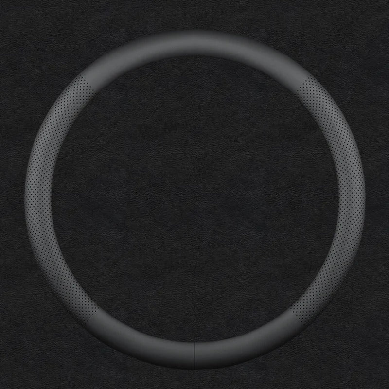 Universal Faux Leather Steering Wheel Cover - All-Season Comfort and Style - Delicate Leather