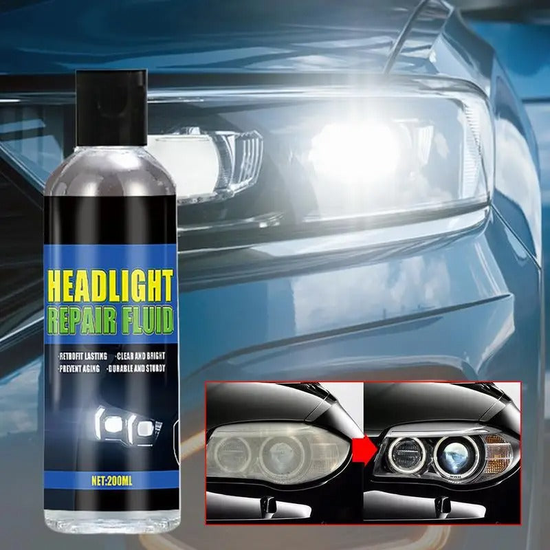 Headlight Cleaner & Restorer – UV Protection & Clarity Restoration (200ml) - Delicate Leather