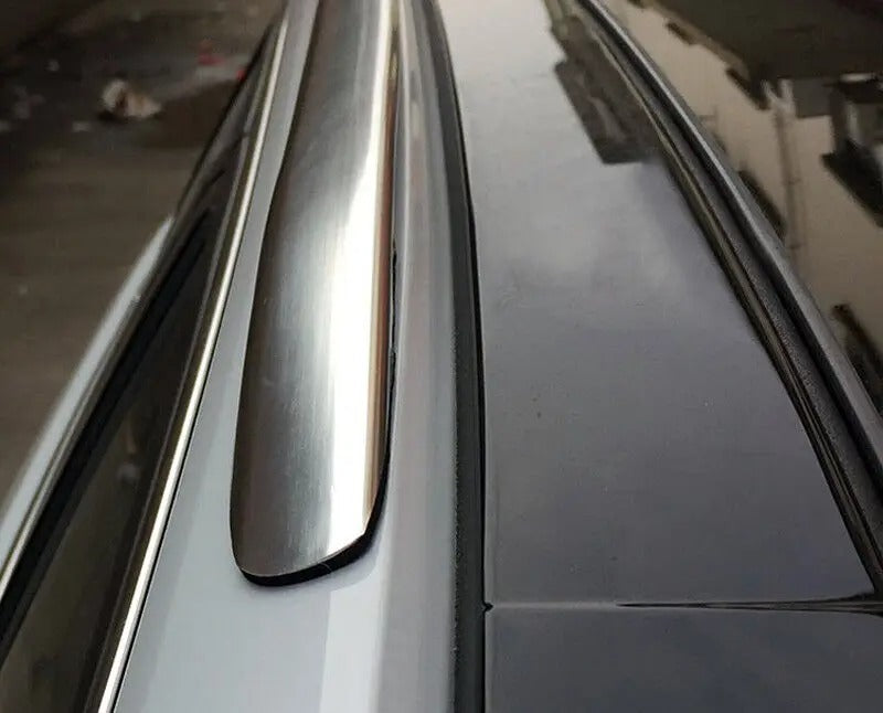 Decorative Roof Rack Rails for Audi A3 8V Hatchback Sportback (2012-2019) - Aluminum Alloy Luggage Carrier Bars - Delicate Leather