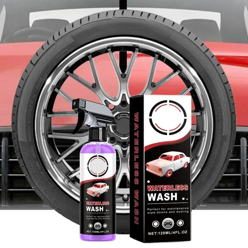Car Tire Cleaner & Brightener Spray – Tire Restorer with UV Protection (120ml) - Delicate Leather