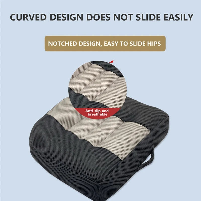 Car Seat Height Boost Cushion – Ergonomic and Breathable for Car, Office, and Home Use