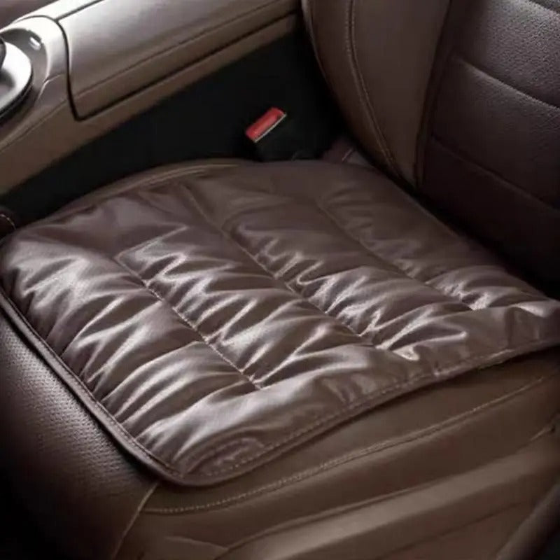 Breathable Faux Leather Car Seat Cushion – Anti-Slip Chair Pad for Comfort & Protection - Delicate Leather