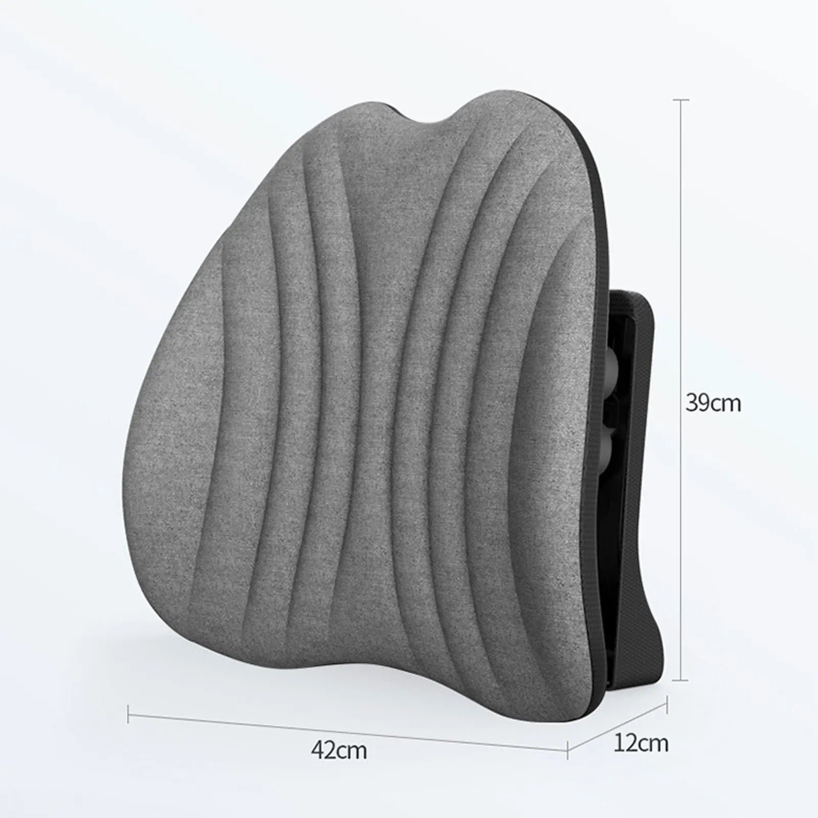Car Lumbar Support Cushion – Ergonomic Back Pillow for Cars and Office Use - Delicate Leather