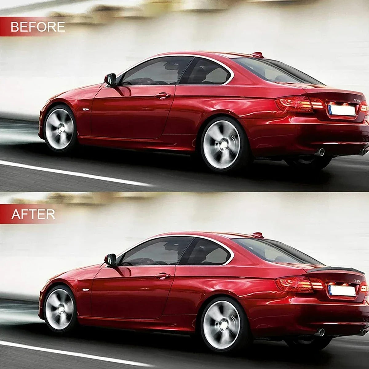 Gloss Black Highkick M4 Style Trunk Spoiler for BMW E92 Coupe (2006-2013)
