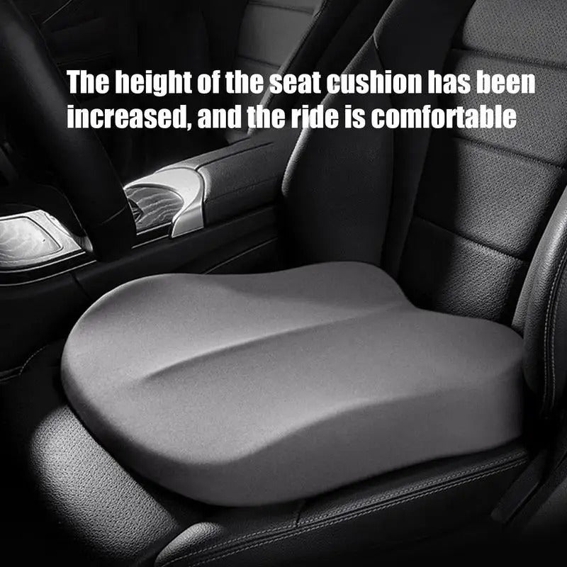 Portable Car Booster Cushion – Memory Foam Heightening Seat for Driving Comfort