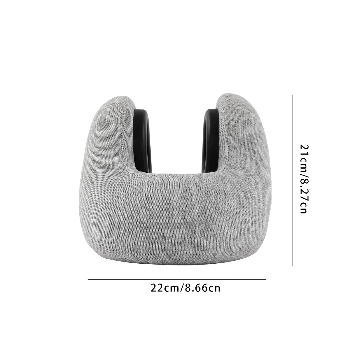 U-Shaped Memory Foam Travel Pillow – Neck Support for Airplane, Train, Office, and More - Delicate Leather
