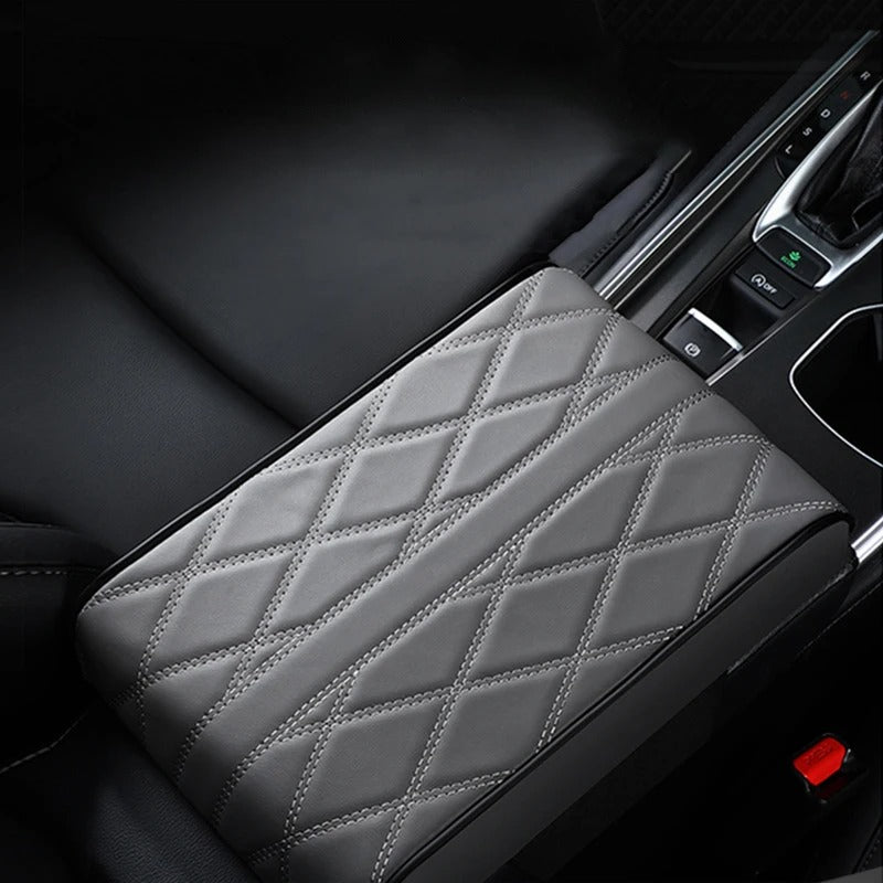 Universal Leather Memory Foam Car Armrest Height Pad – Protective Cushion for Auto Center Console Support