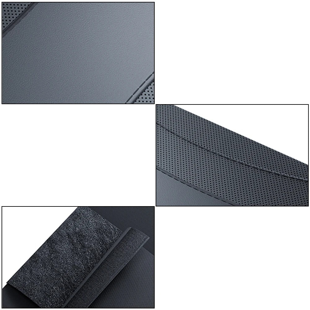 Adjustable Leather Armrest Cushion – Elbow Support and Seat Gap Organizer for Car Armrest Box - Delicate Leather