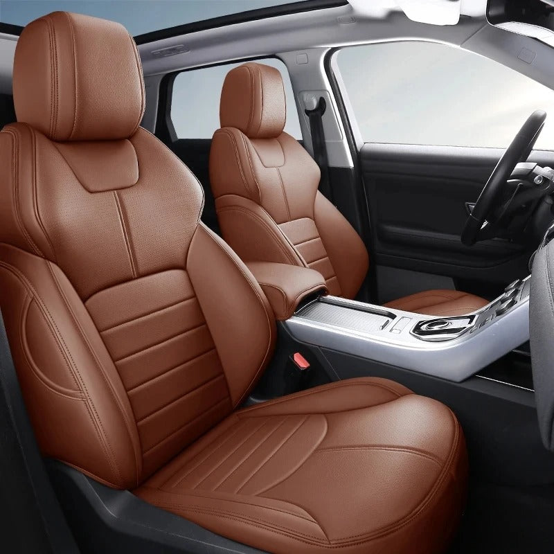 Custom Fit Car Seat Covers – 98% Compatibility for 5-Seater Vehicles - Delicate Leather