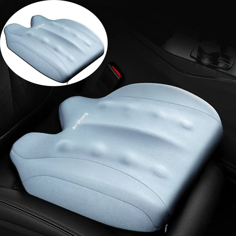 Memory Foam Car Seat Booster Cushion – 5CM/8CM Thick Soft Support for Car, Office, Home & Wheelchair - Delicate Leather