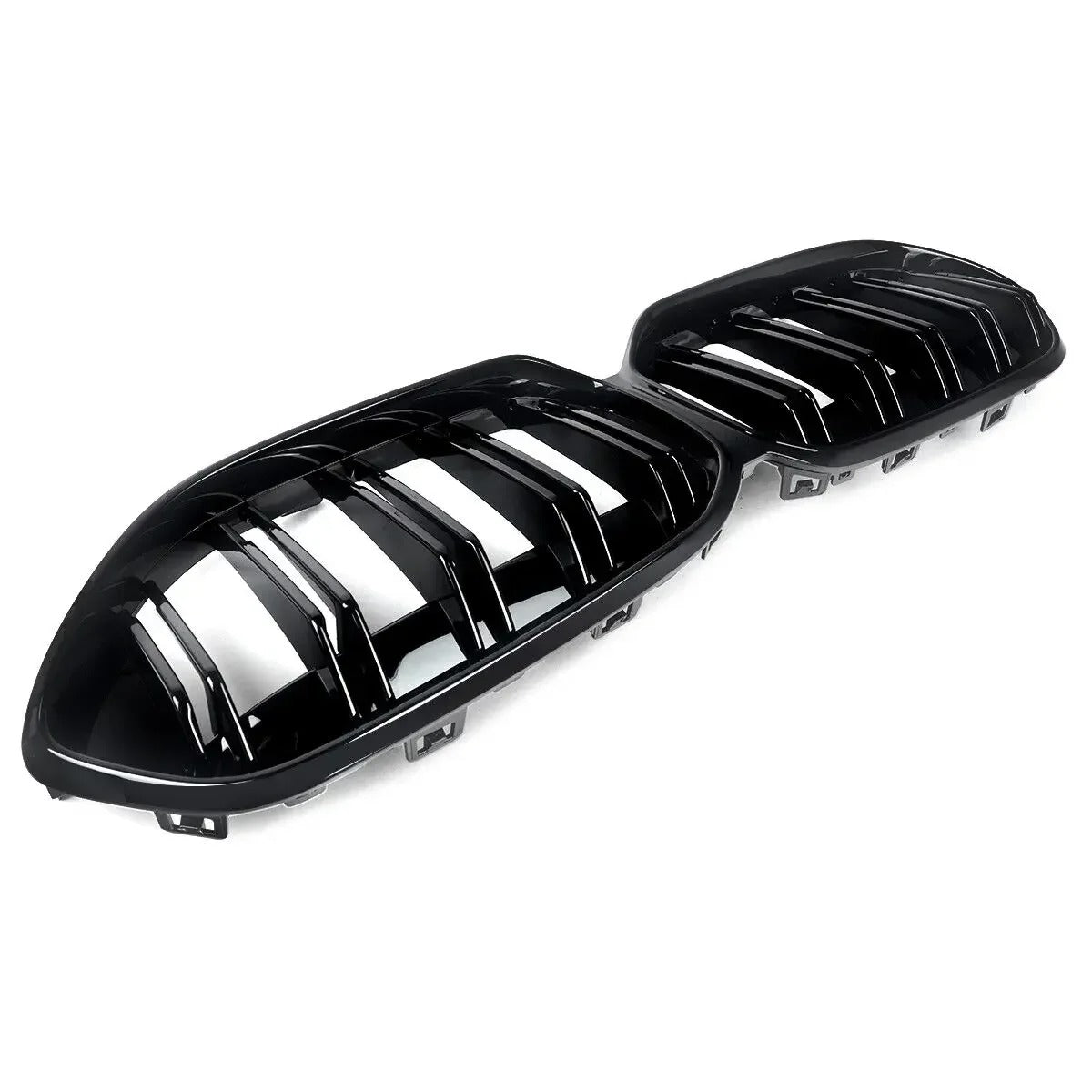 Gloss Black Dual Slats Front Bumper Grille for BMW F44 220i Gran Coupe (2020-2022)