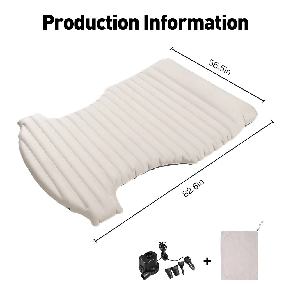 Inflatable Air Mattress for Tesla Model Y (2017-2024) – Outdoor Camping Travel Bed with Suede Fabric