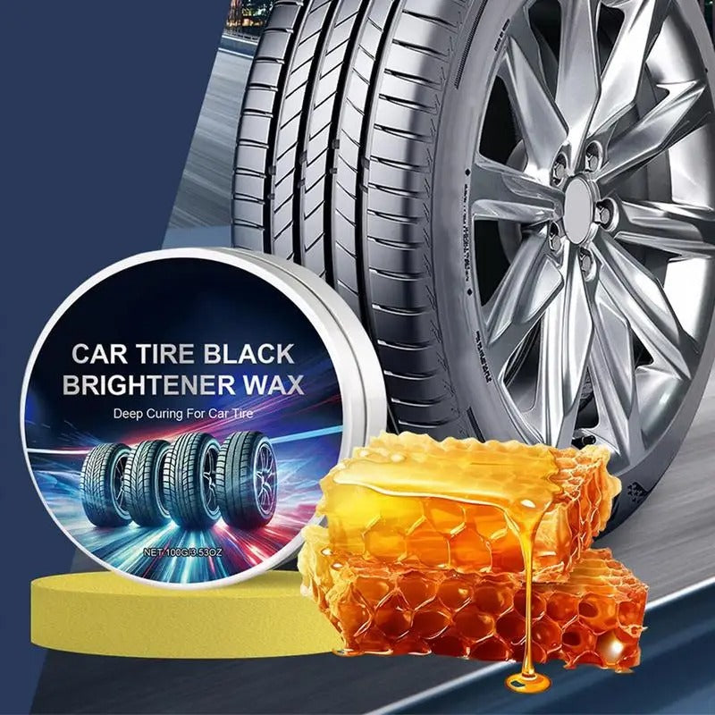 Car Tire Polishing Paste – Deep Cleaning & Enhanced Shine with Tire Protection - Delicate Leather