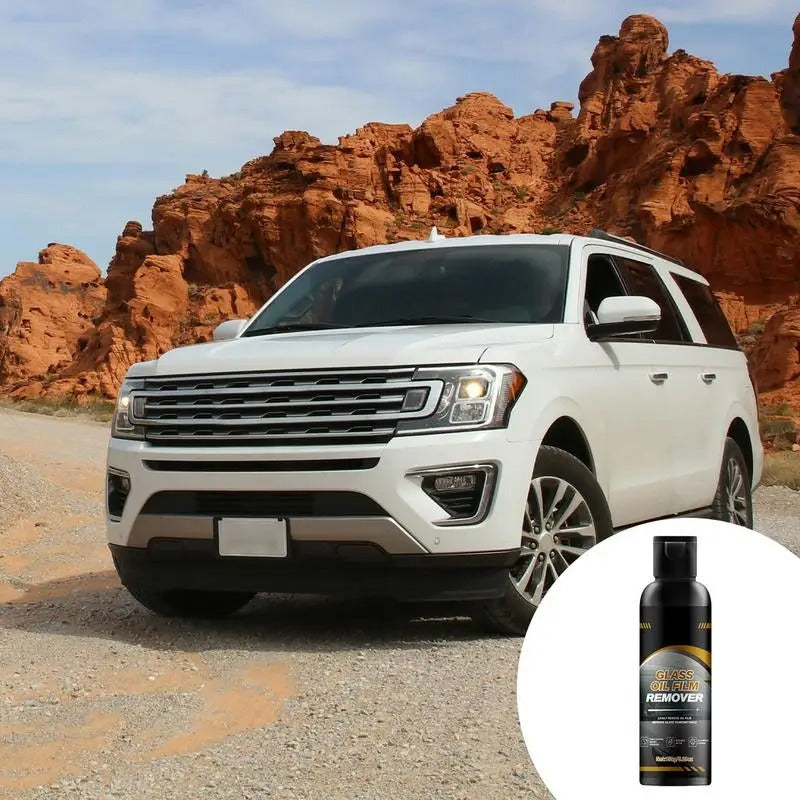 Professional Car Window Oil Film Cleaner – 150g Windshield & Glass Oil Film Remover - Delicate Leather