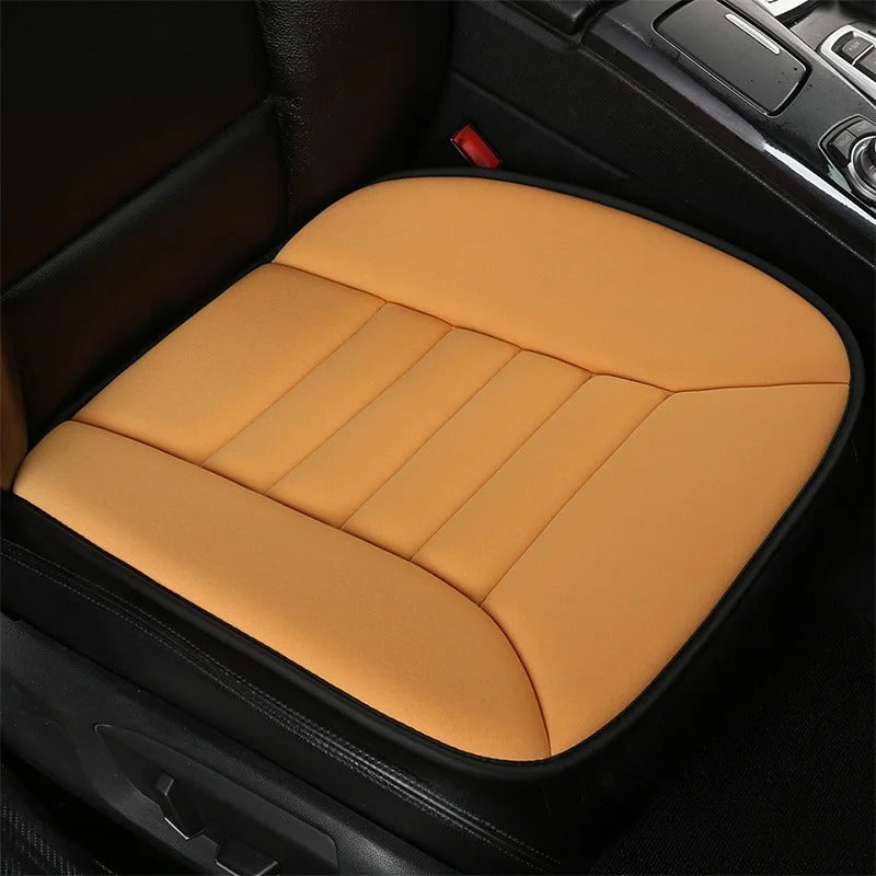 Dual-Purpose Memory Cotton Car Seat Cushion - Heightening Pad for Comfort and Support - Delicate Leather