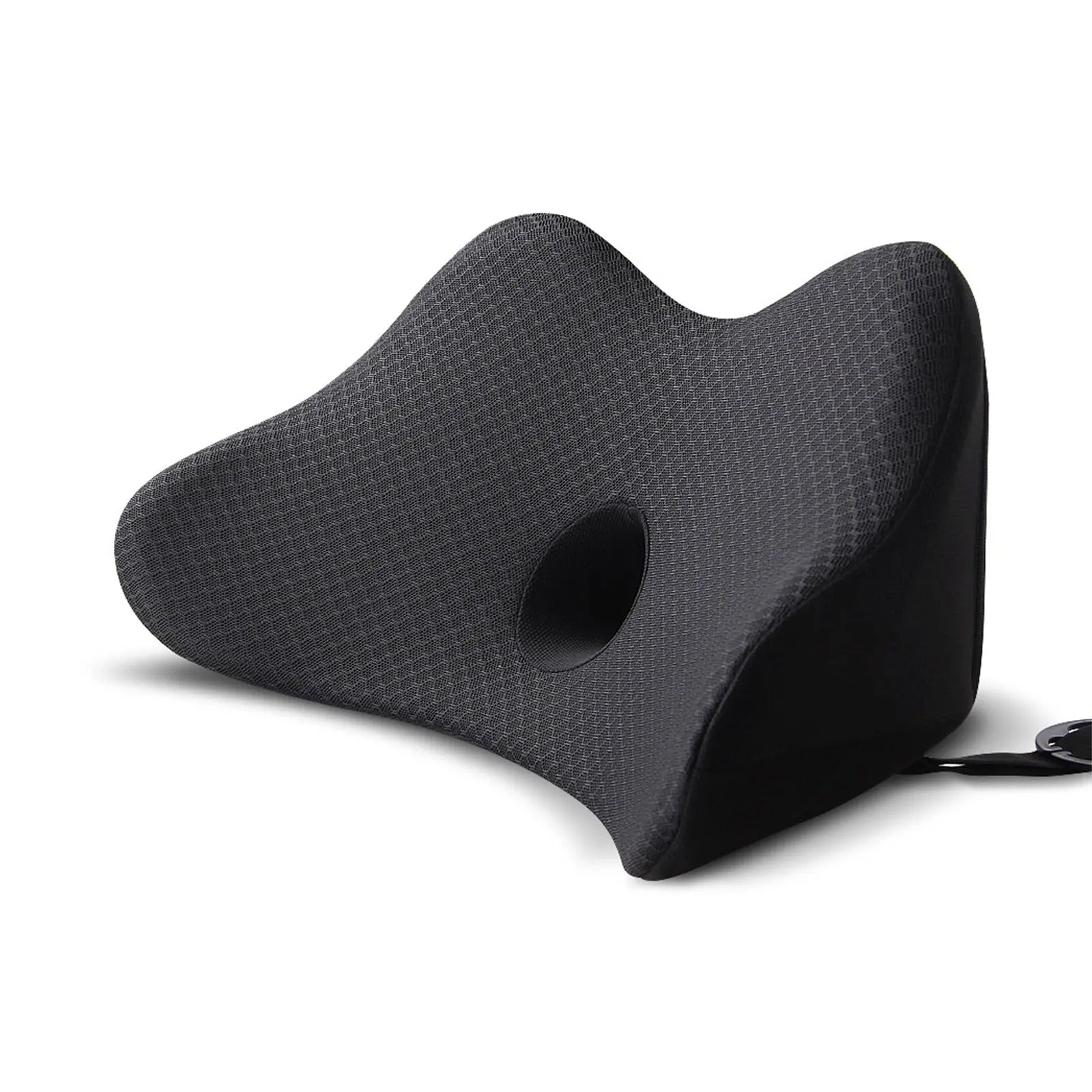 Memory Foam Car Back Cushion – Orthopedic Massage Seat Mat for Travel, Office, and Chair Support - Delicate Leather