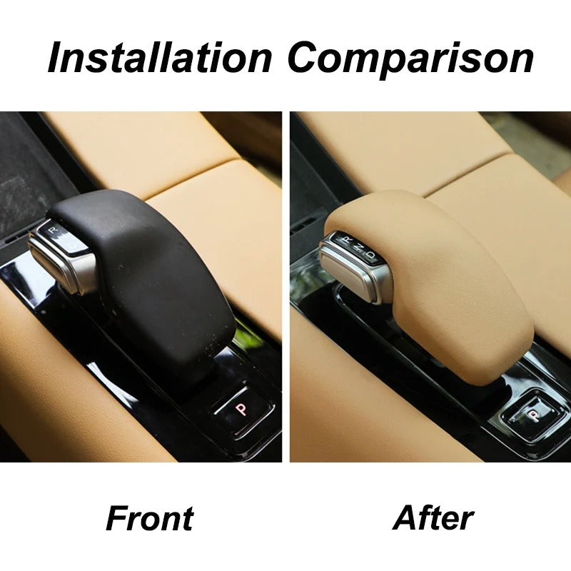 Leather Gear Shift Knob Cover – Gear Head Collar Case for AITO M5 - Delicate Leather