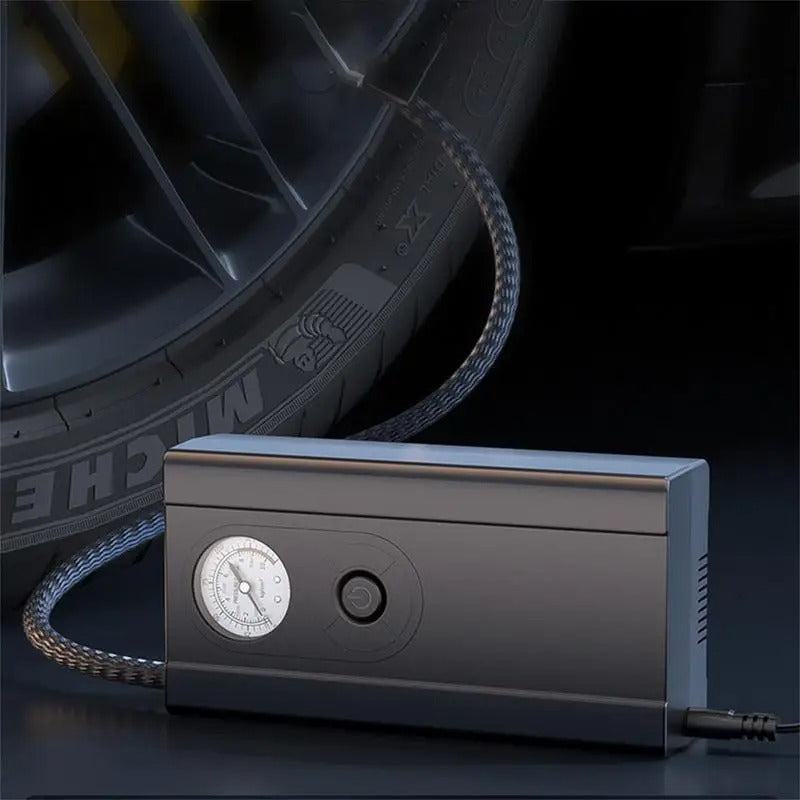 12V Mini Car Tire Pump – Portable Air Compressor for Cars & Bicycles
