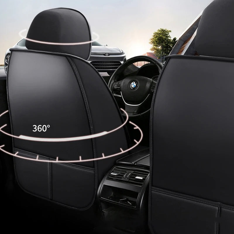 Full Set Leather Car Seat Covers - Universal Fit for Car - Delicate Leather