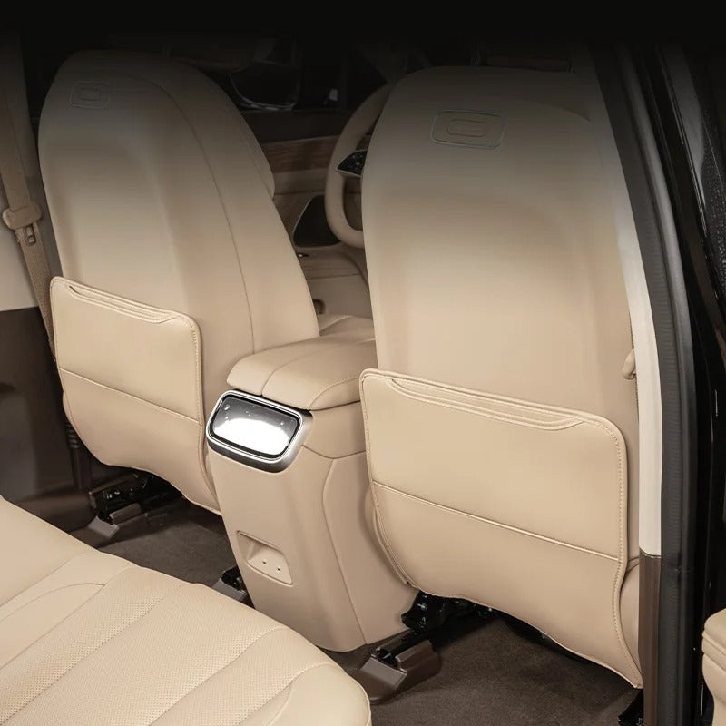 Seat Back Protector Kick Pad – For SERES AITO M7 Anti-Kick Mud & Dirt Pad with Storage - Delicate Leather